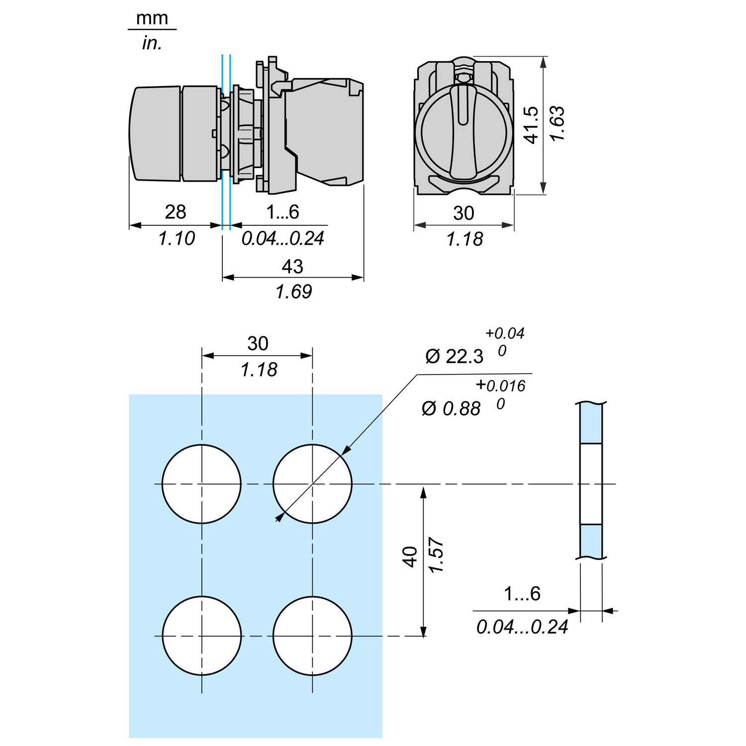 SELECTOR SWITCH 3 POSITION